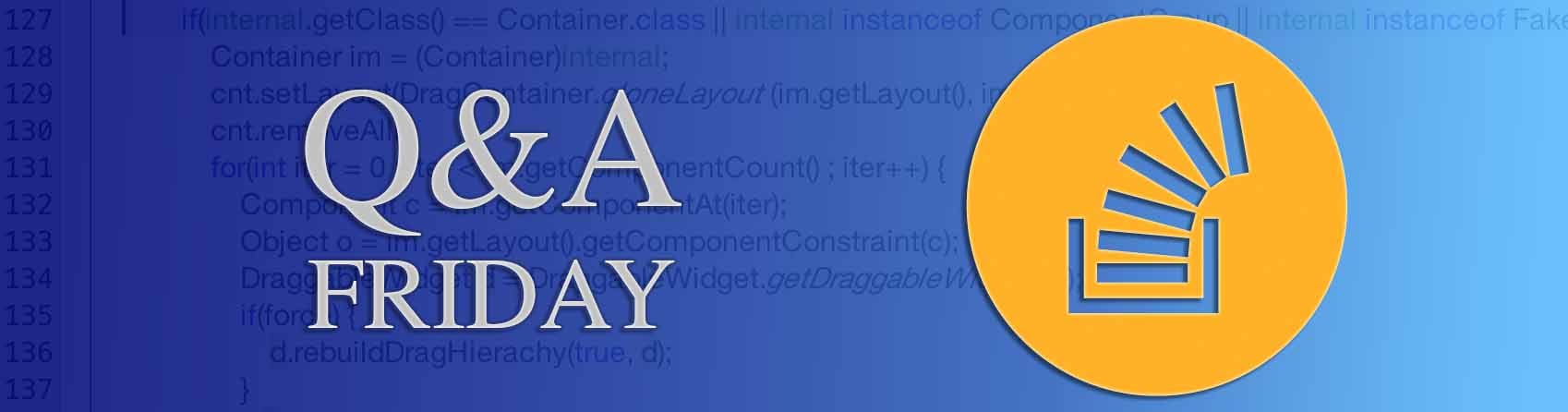 Questions of the Week V